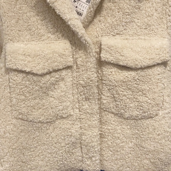 Zara Coat//Fuzzy Double Pocket - Picture 4 of 4